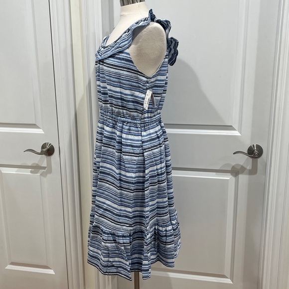 New! Gymboree Women's 55% LINEN Dress Sandy Shores Blue Party Size XL NWT - Picture 10 of 16